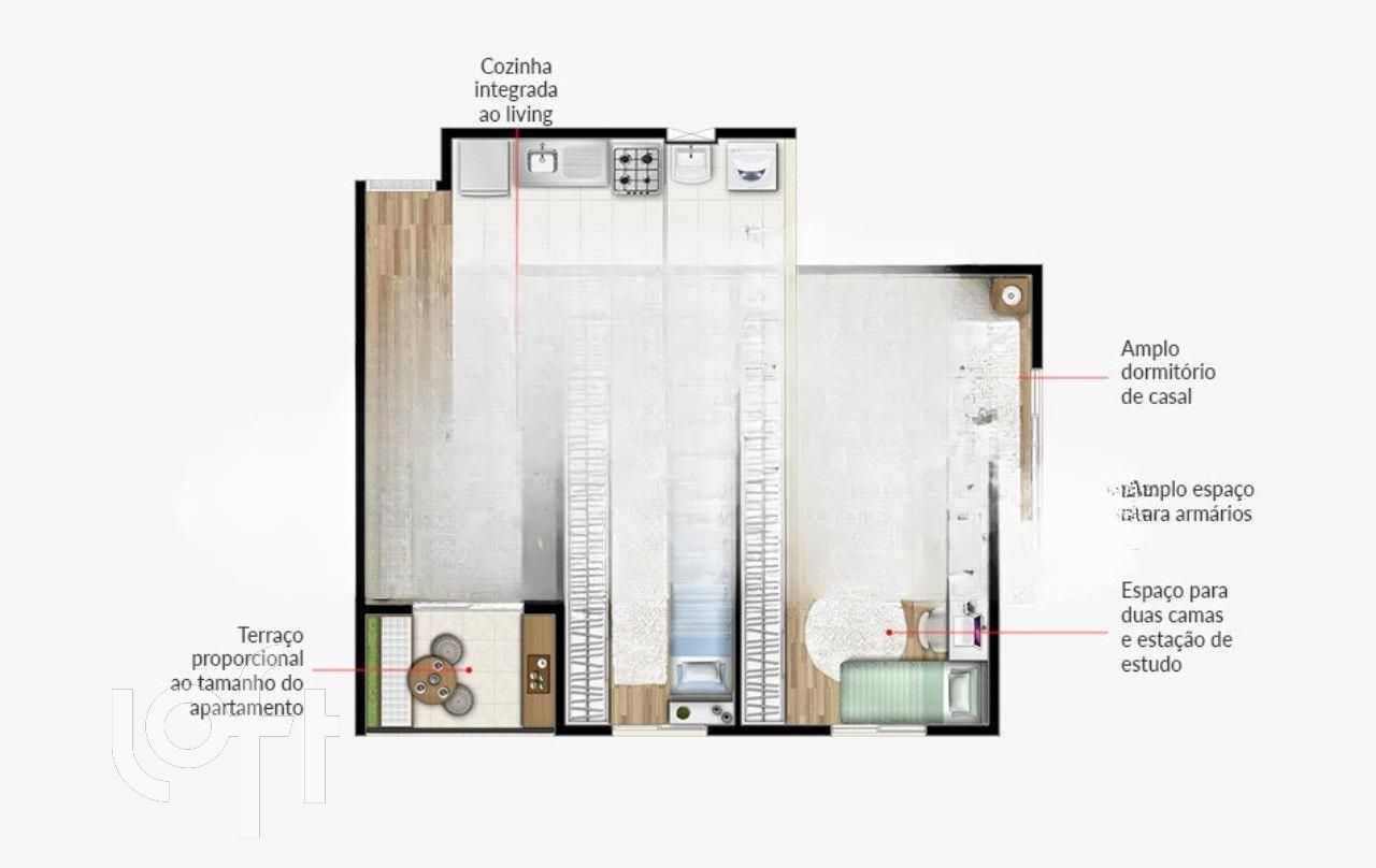 Apartamento, 2 quartos, 52 m² - Foto 11