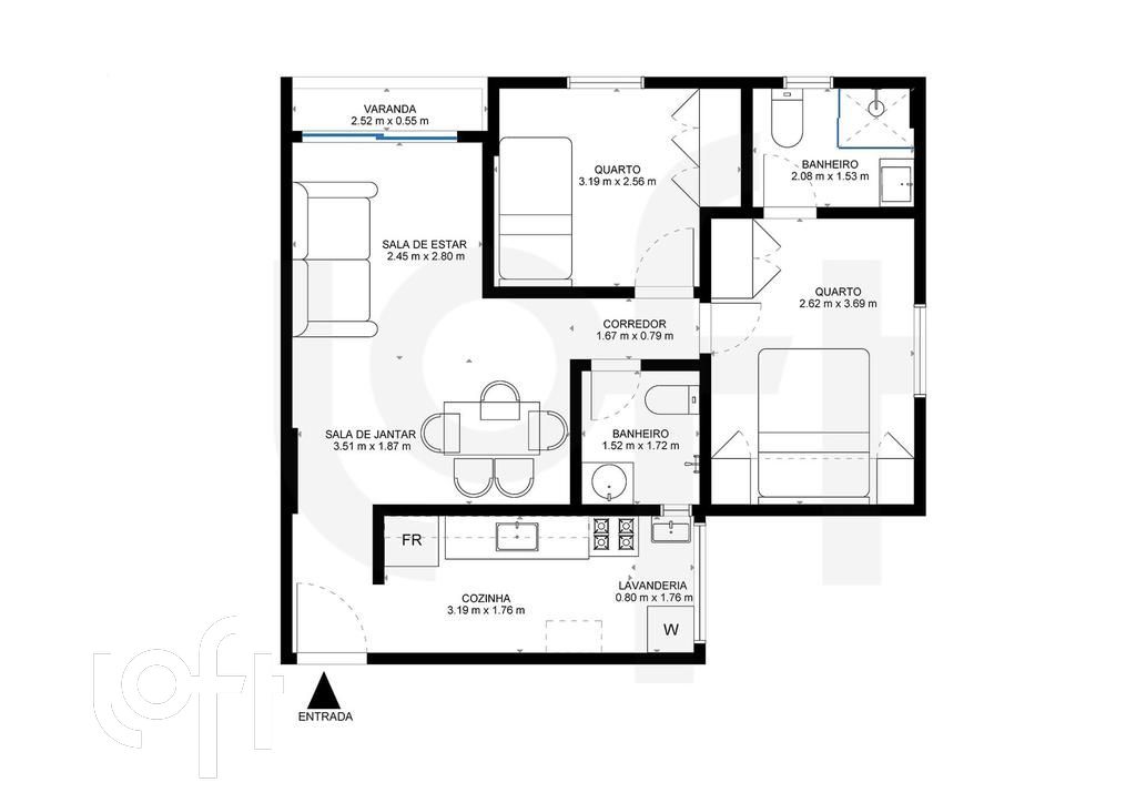 Apartamento à venda com 2 quartos, 55m² - Foto 29