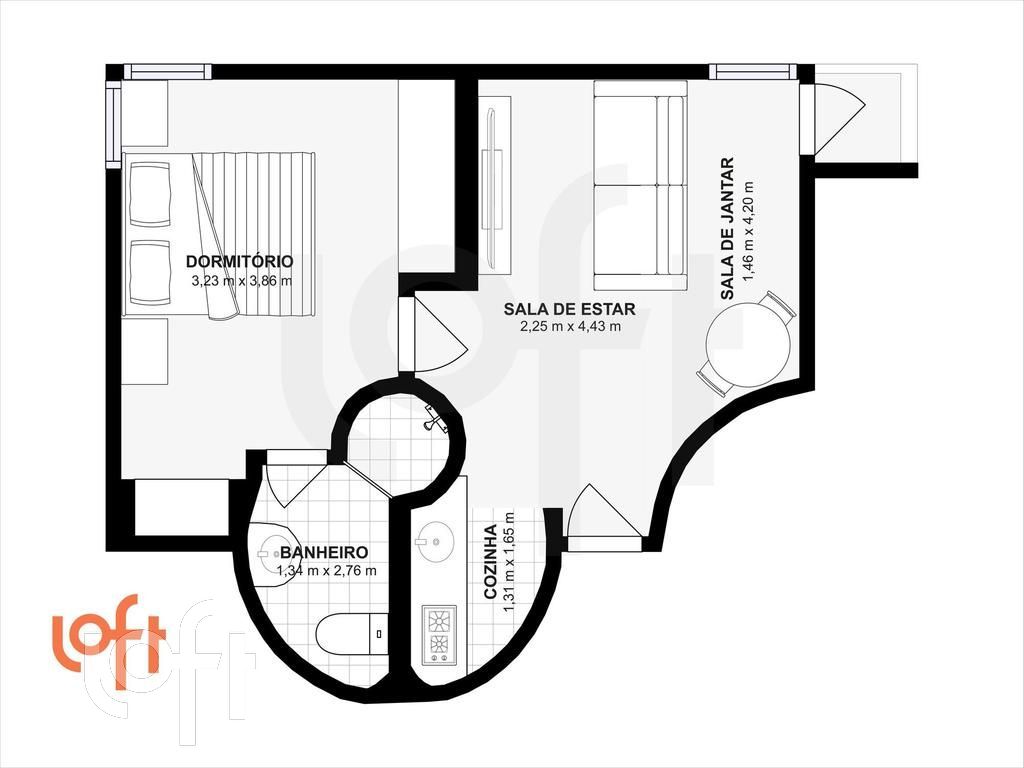 Apartamento à venda com 1 quarto, 48m² - Foto 31