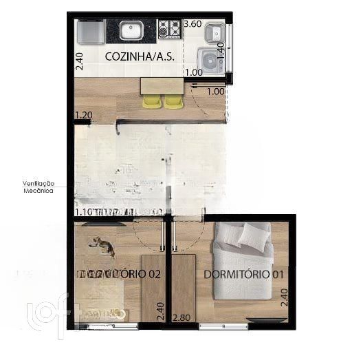 Apartamento, 2 quartos, 33 m² - Foto 11