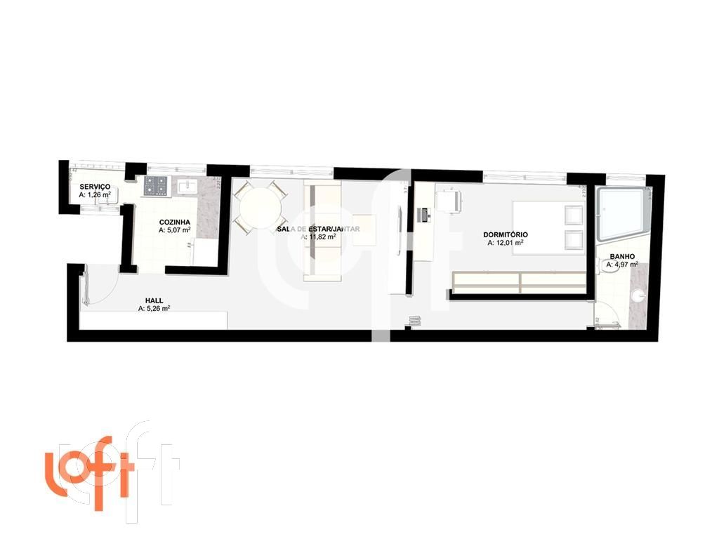 Apartamento à venda com 1 quarto, 66m² - Foto 22