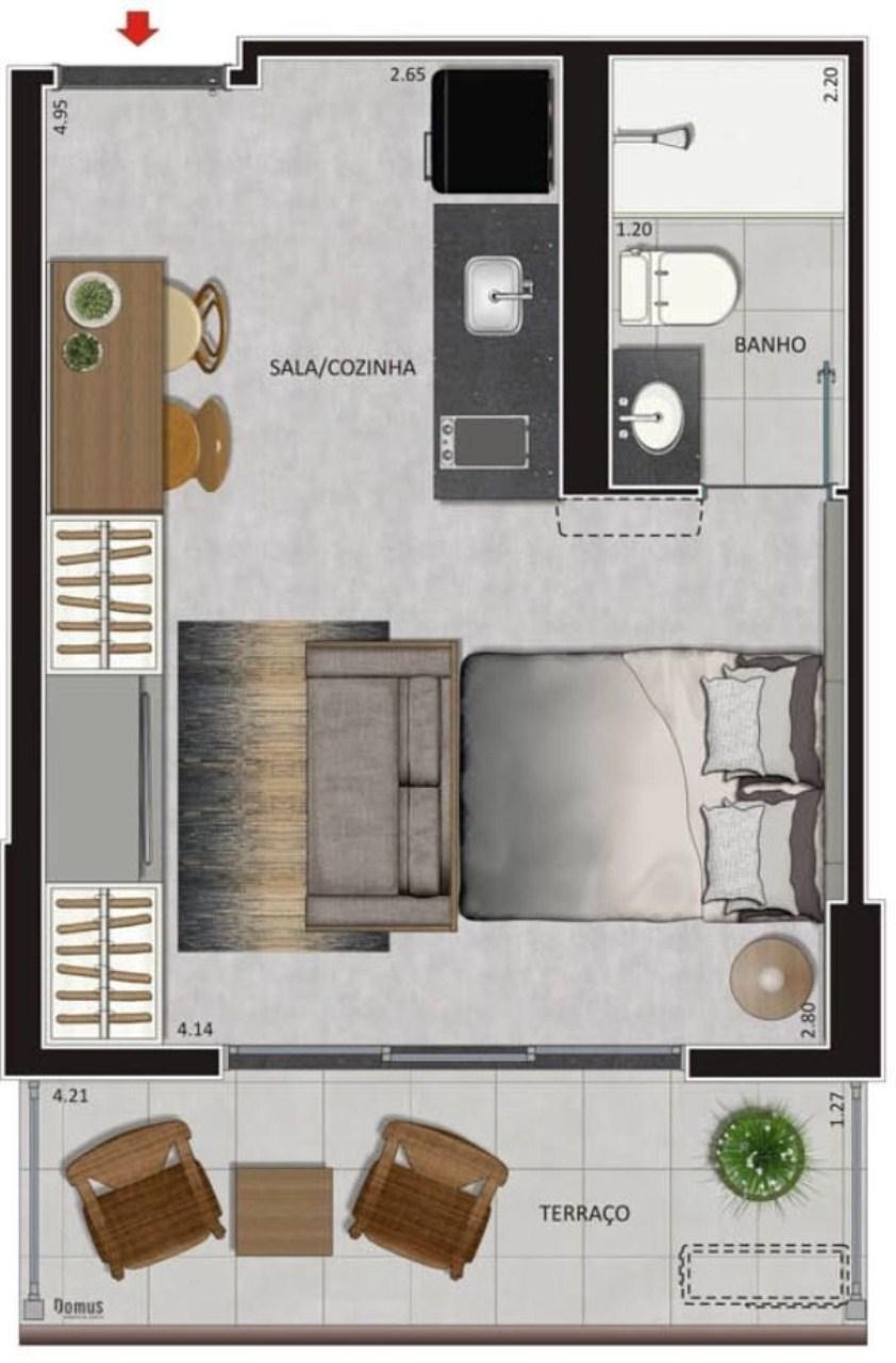 Apartamento, 1 quarto, 28 m² - Foto 26
