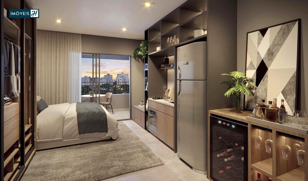 Apartamento à venda com 1 quarto, 25m² - Foto 3