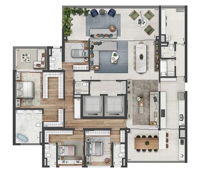Apartamento à venda com 4 quartos, 330m² - Foto 5