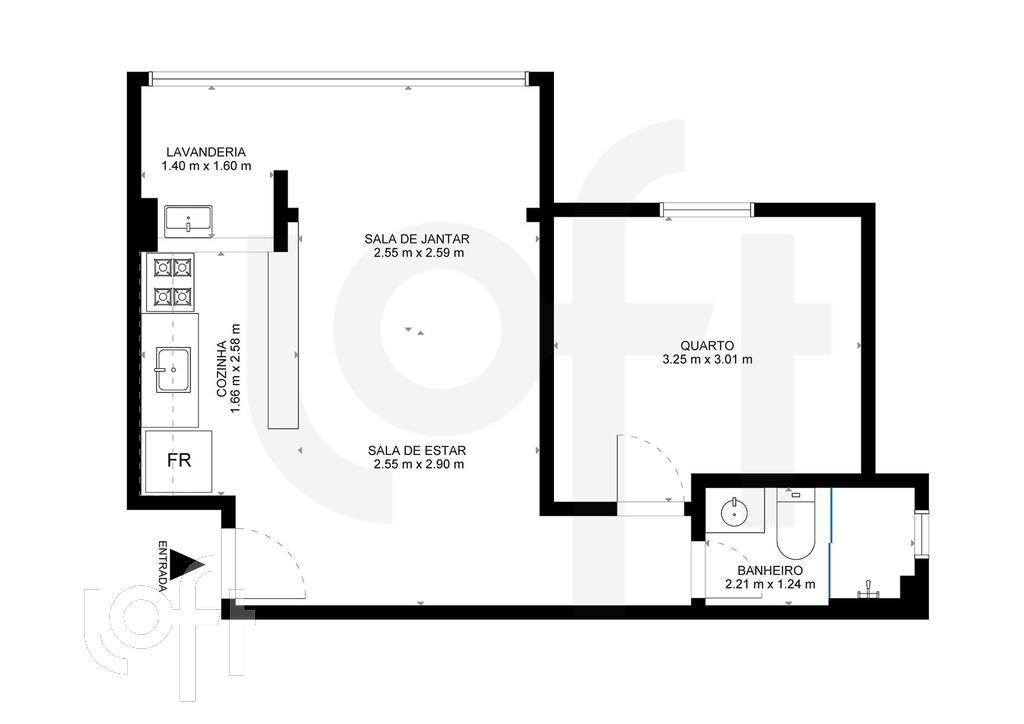 Apartamento, 1 quarto, 39 m² - Foto 9