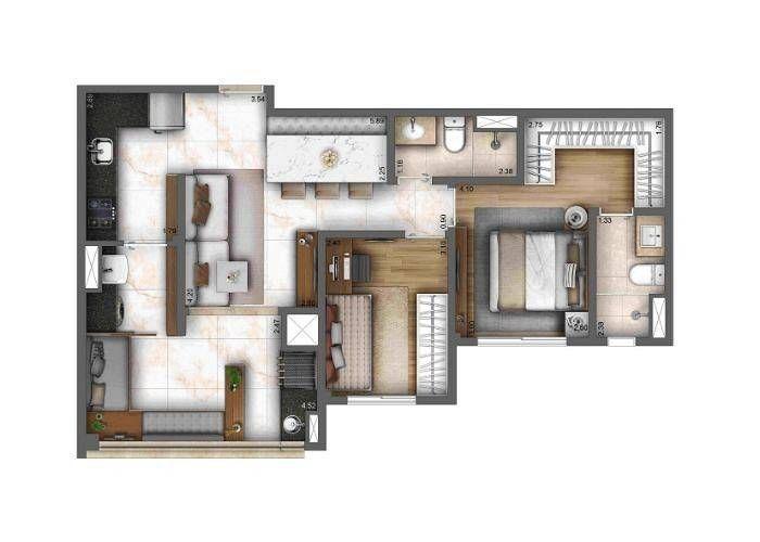 Apartamento, 2 quartos, 67 m² - Foto 21