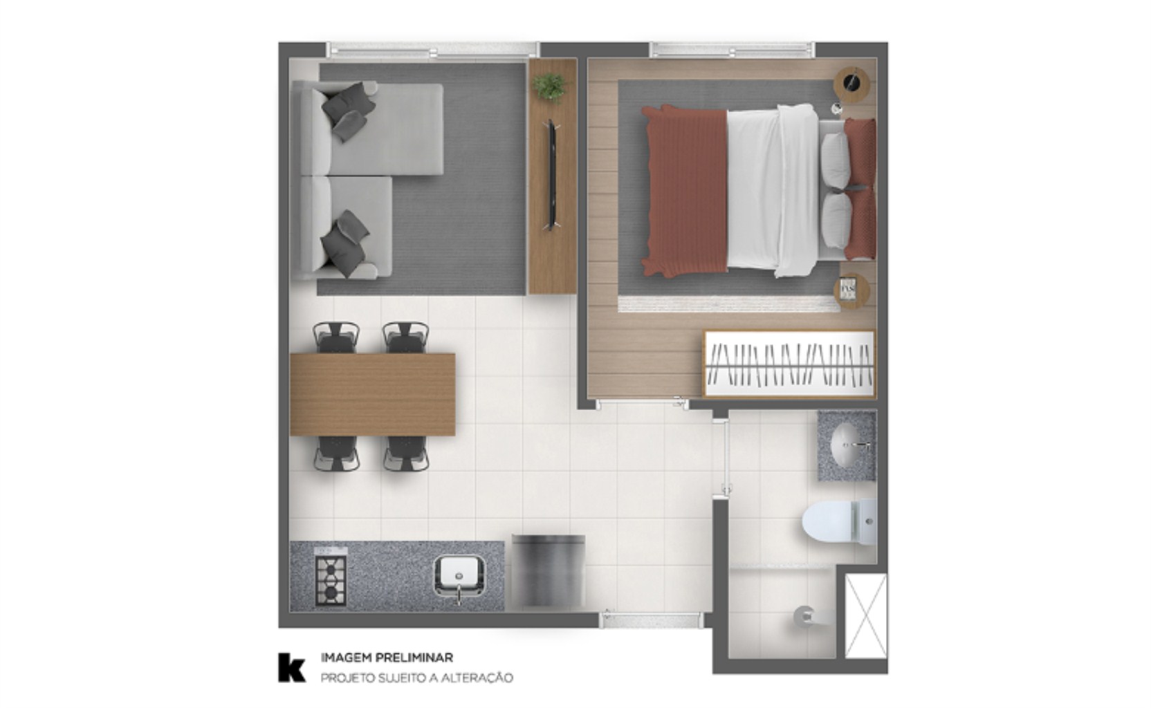 Apartamento, 1 quarto, 25 m² - Foto 17