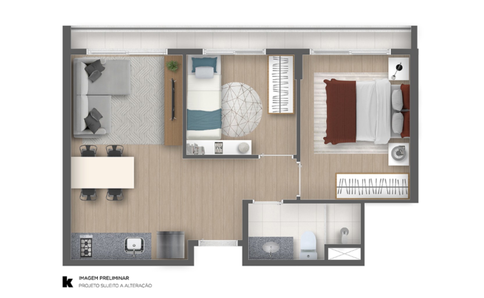 Apartamento, 1 quarto, 25 m² - Foto 18