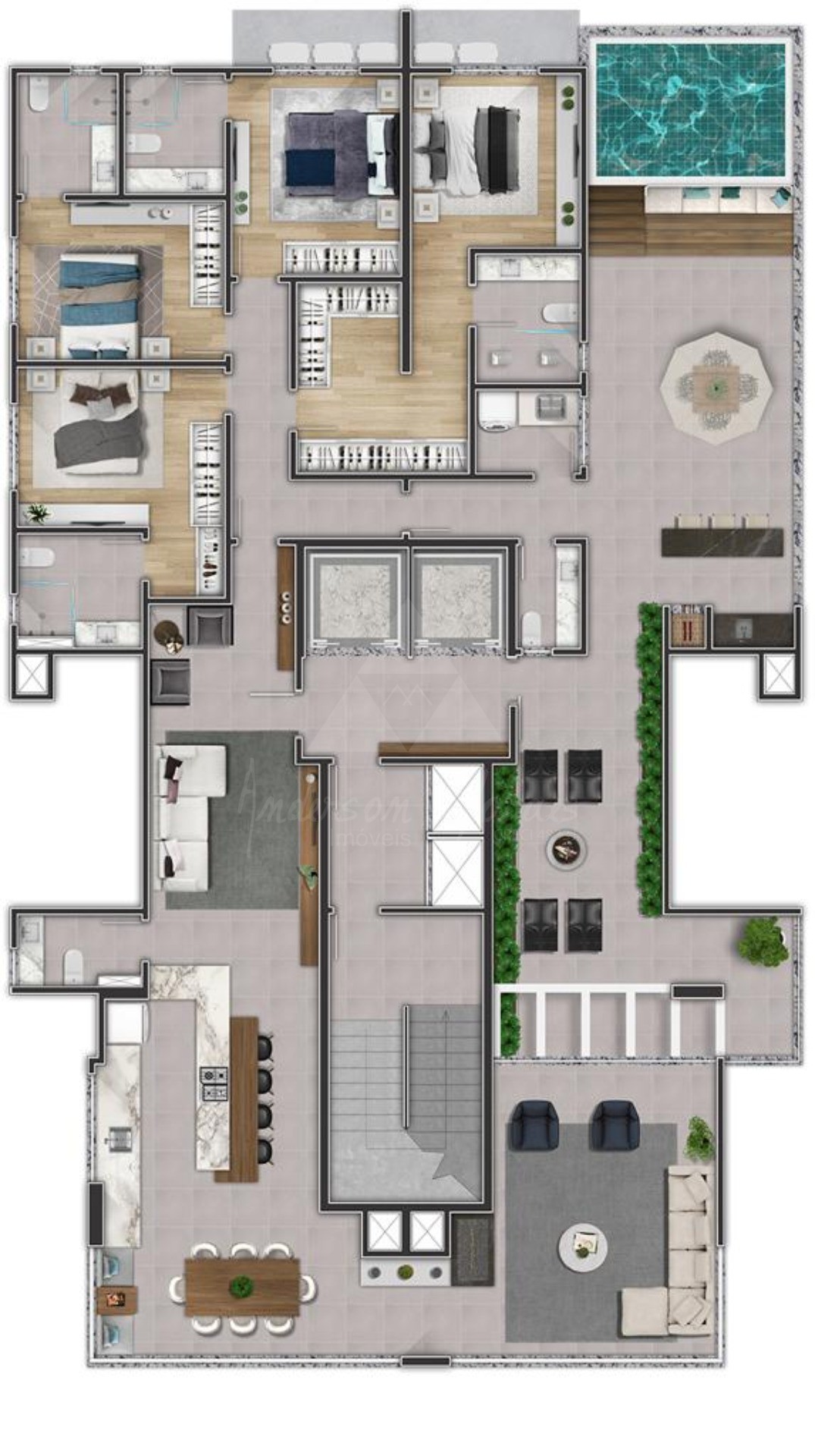 Apartamento, 3 quartos, 7079 m² - Foto 12