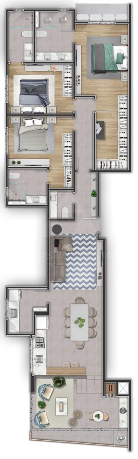 Apartamento, 3 quartos, 7079 m² - Foto 15