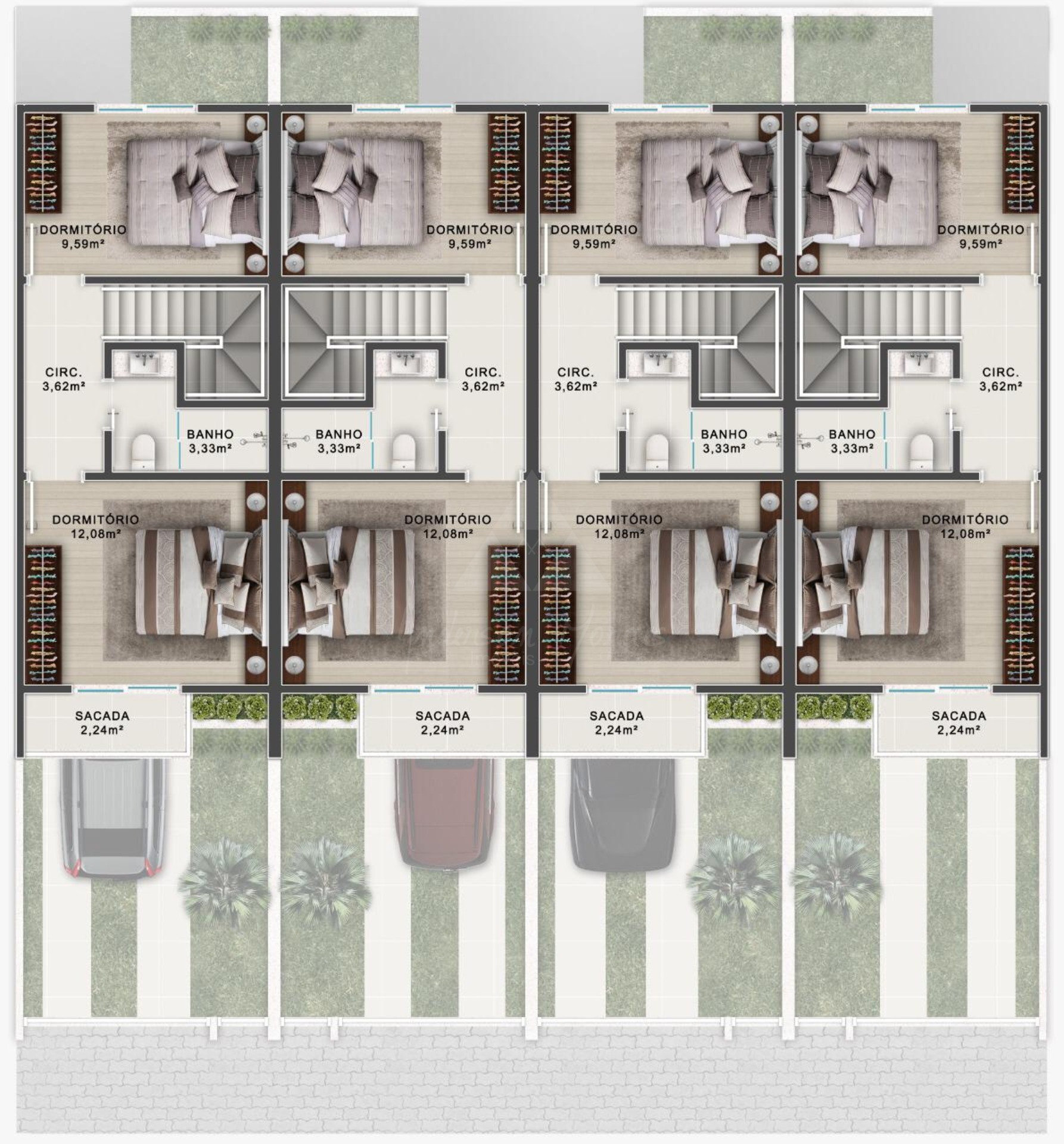Sobrado, 2 quartos, 81 m² - Foto 2