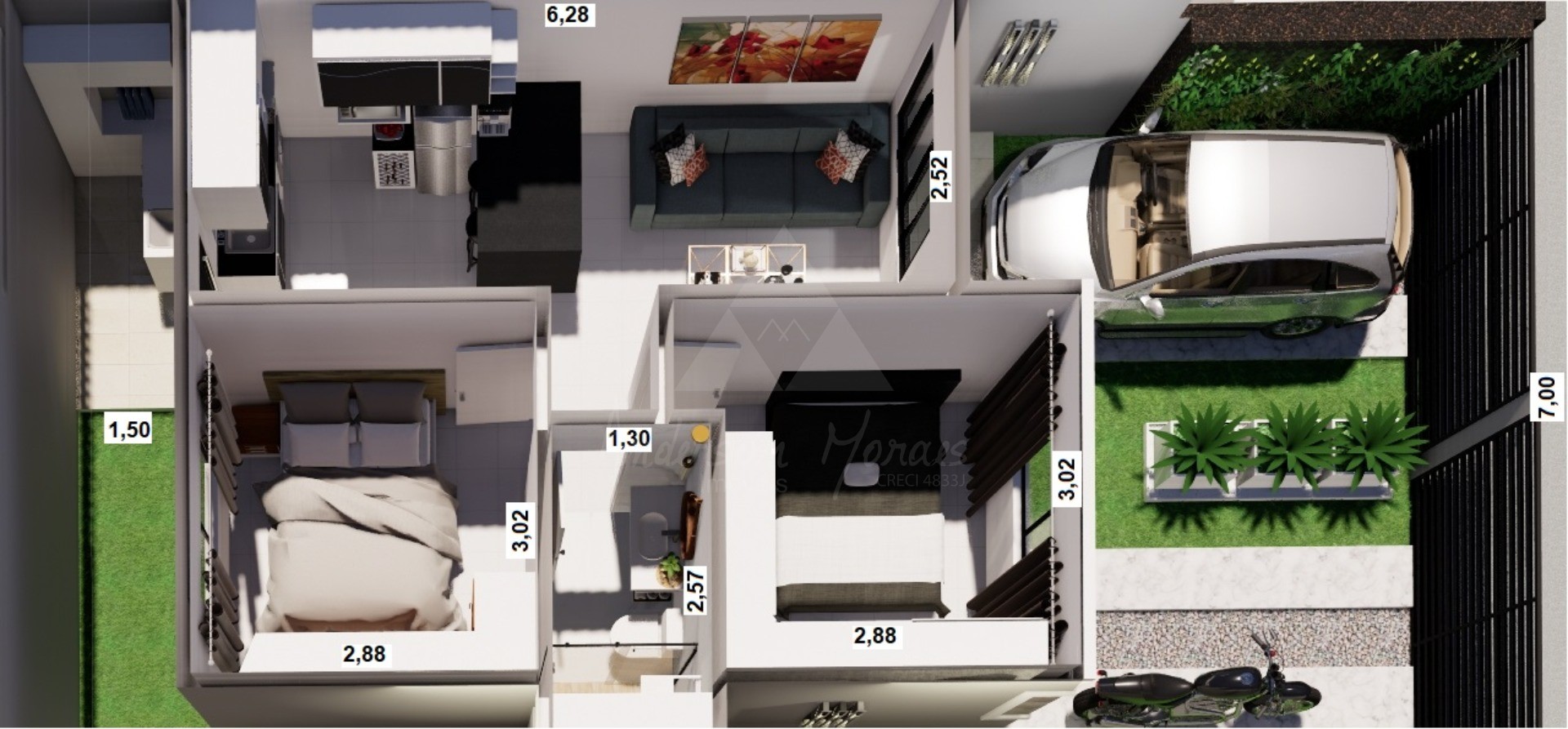 Casa, 2 quartos, 48 m² - Foto 10