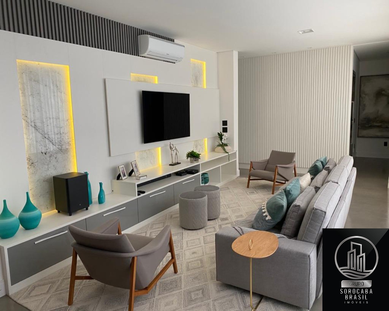 Porteira fechada sobrado com 3 dormitórios à venda, 281 m² p