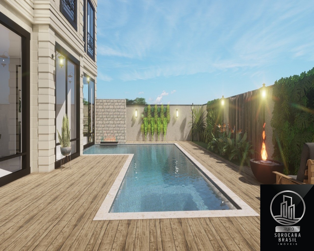 Sobrado com 5 dormitórios à venda, 390 m² - alphaville nova 