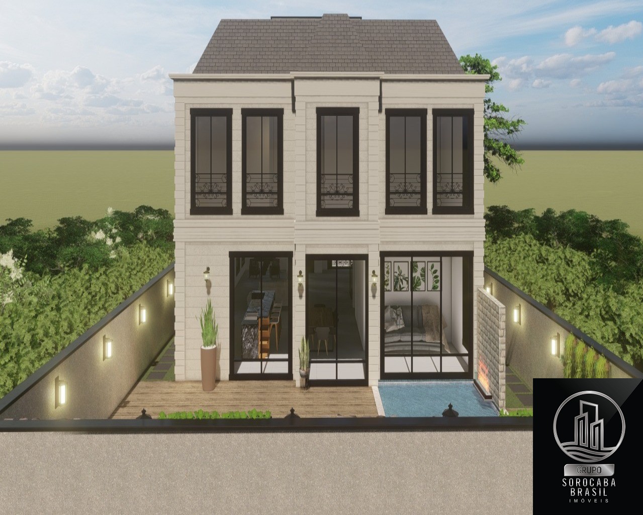 Sobrado com 5 dormitórios à venda, 390 m² - alphaville nova 
