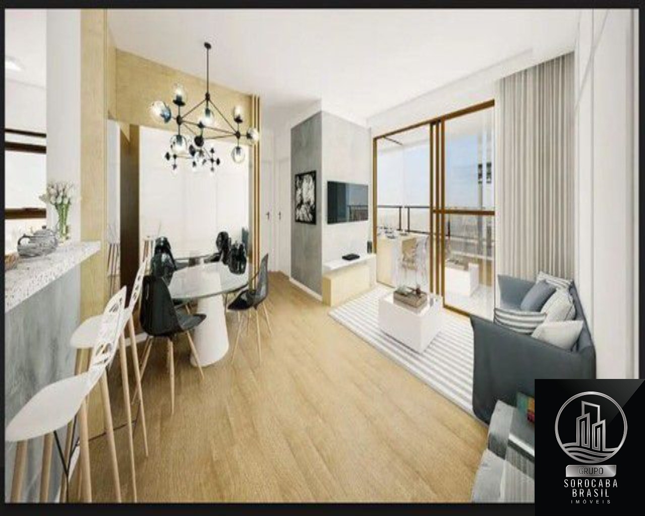 Apartamento com 2 dormitórios à venda, 67 m² por R$ 424.000 