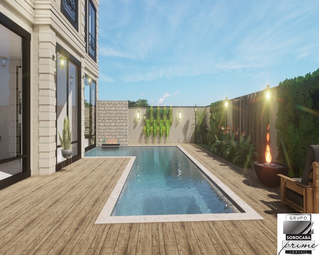 Sobrado com 5 dormitórios à venda, 390 m² - alphaville nova 