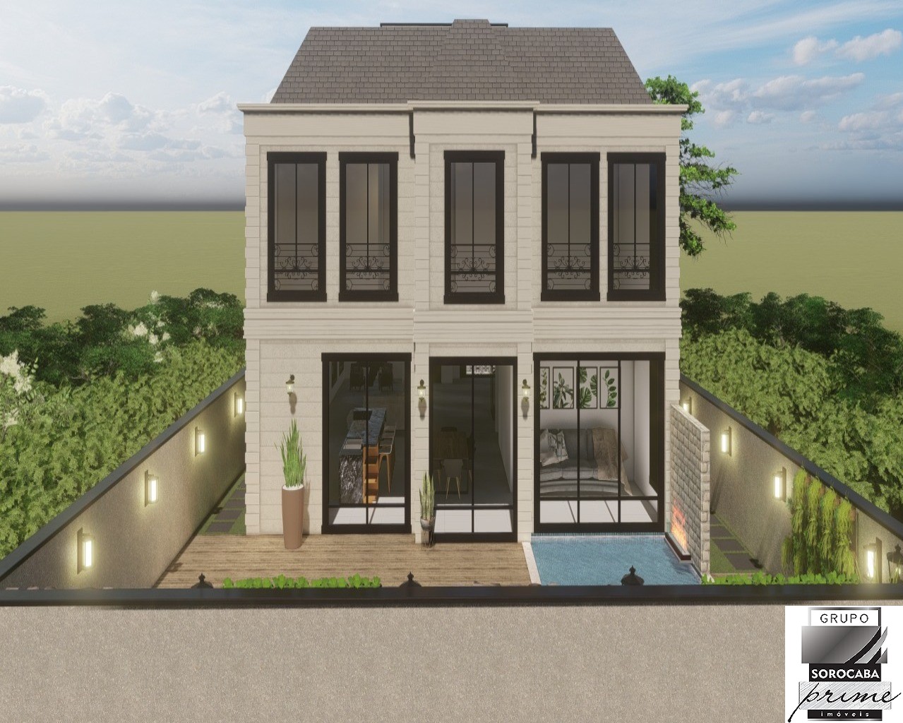 Sobrado com 5 dormitórios à venda, 390 m² - alphaville nova 