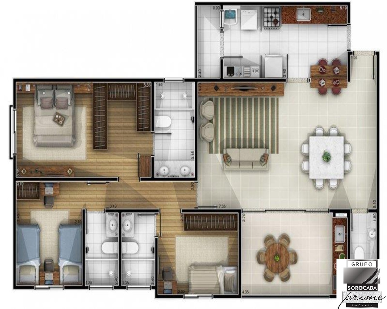 Apartamento com 4 dormitórios à venda, 166 m² por R$ 180.000