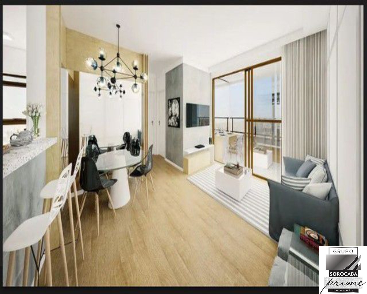 Apartamento com 2 dormitórios à venda, 67 m² por R$ 424.000 