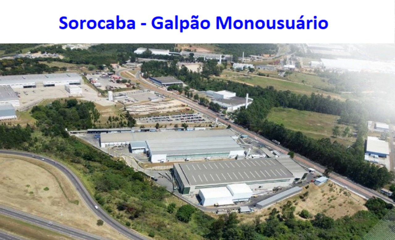 Galpão para alugar em Sorocaba, Monousuário com pontes rolante