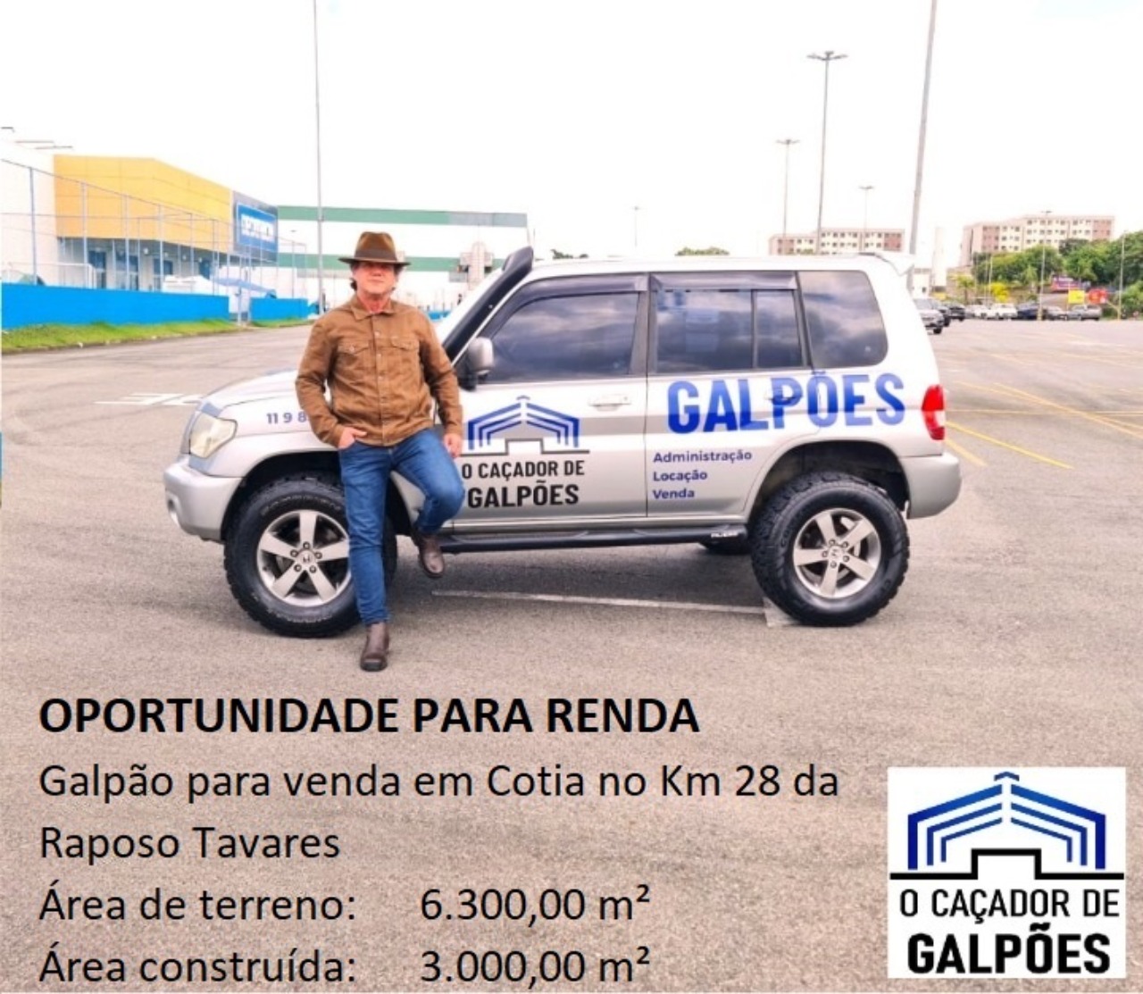 Oportunidade para renda galpão para venda em cotia no km 28 