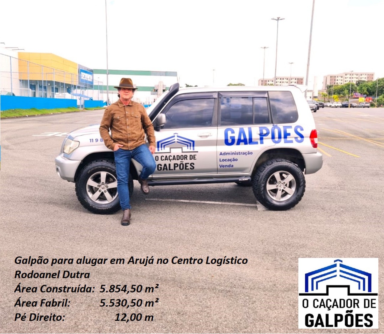 Galpão para alugar em arujá no centro logístico rodoanel dut