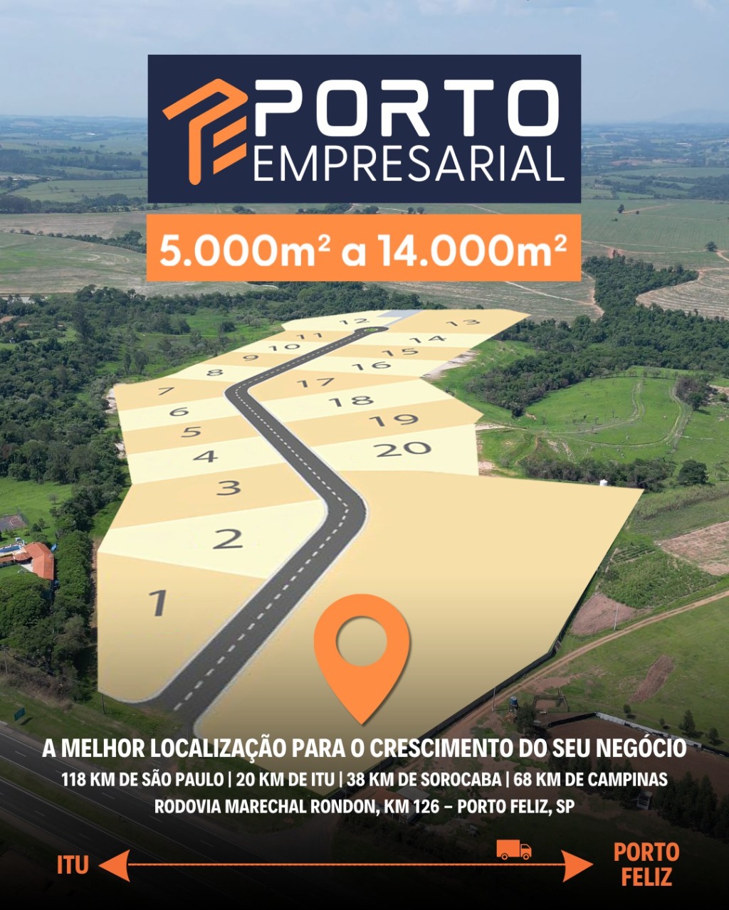 Terreno industrial para venda em porto feliz, condomínio fec - foto 2