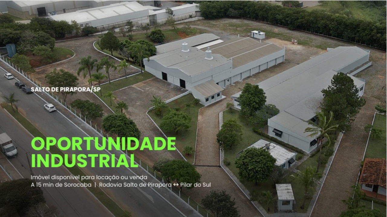 Imóvel Industrial à Venda em Salto de Pirapora/SP: 17.564 m² de Terreno e 7.281 m² de Área Construída no Distrito Industrial I