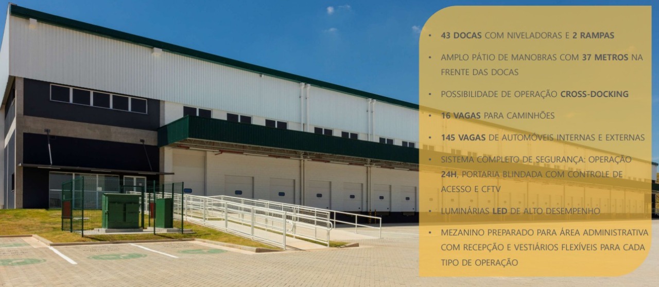 Galpão logístico para alugar em campinas, condomínio logísti