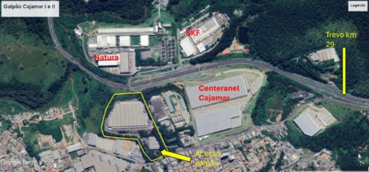 Galpão Logístico Crossdock para Alugar em Cajamar, SP - 41.055m² Doca, Pé-Direito 12m e Acesso Anhanguera