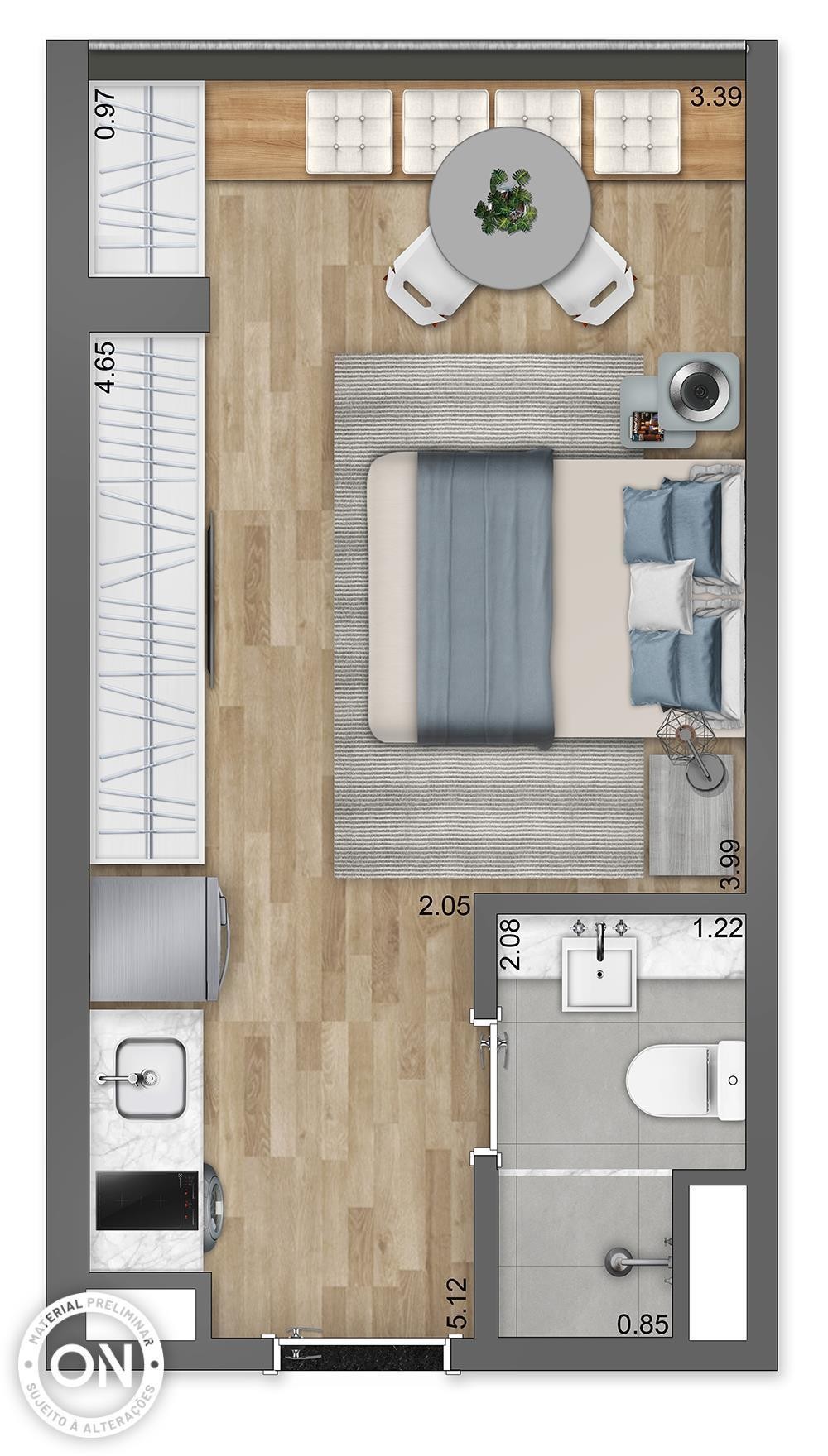 Apartamento, 1 quarto, 21 m² - Foto 17