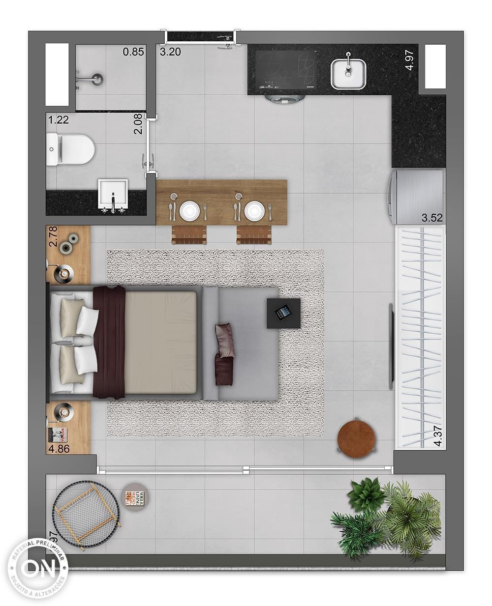 Apartamento, 1 quarto, 21 m² - Foto 18