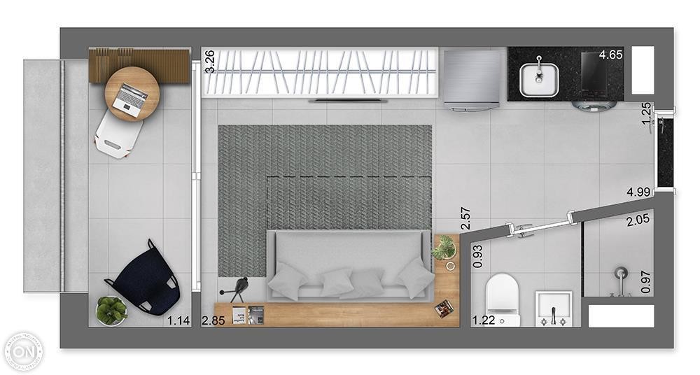 Apartamento, 1 quarto, 21 m² - Foto 22