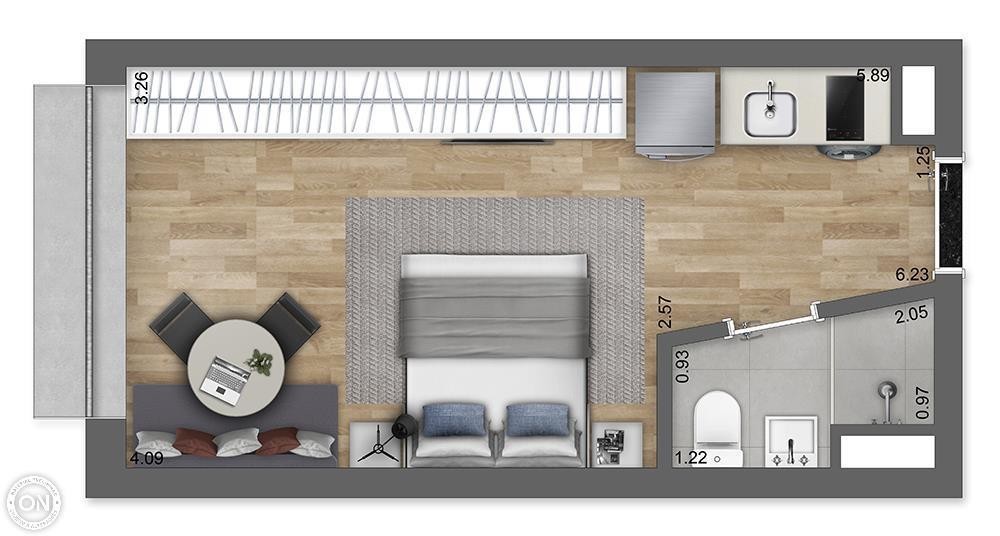 Apartamento, 1 quarto, 21 m² - Foto 23