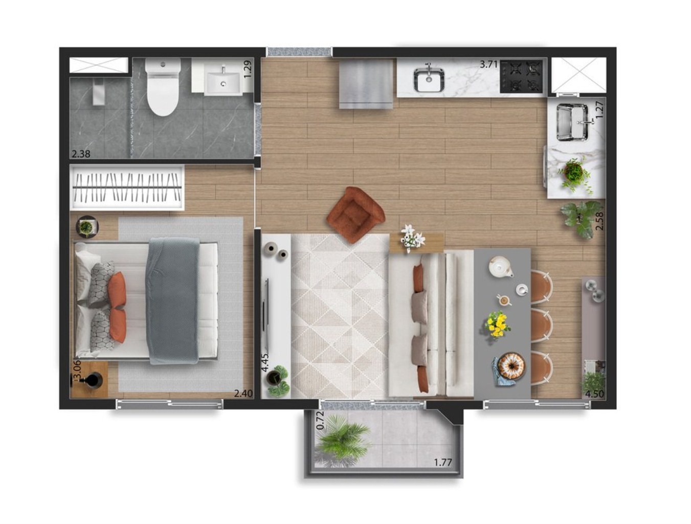 Apartamento, 2 quartos, 35 m² - Foto 22