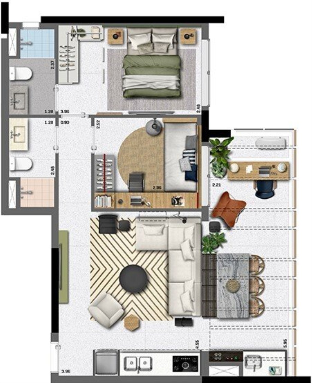 Cobertura, 1 quarto, 97 m² - Foto 32