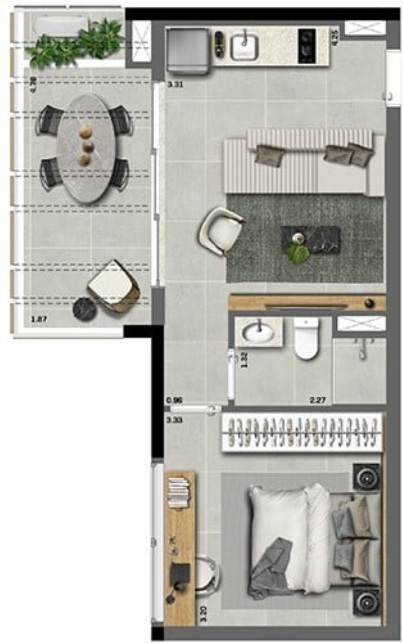 Cobertura, 1 quarto, 97 m² - Foto 26