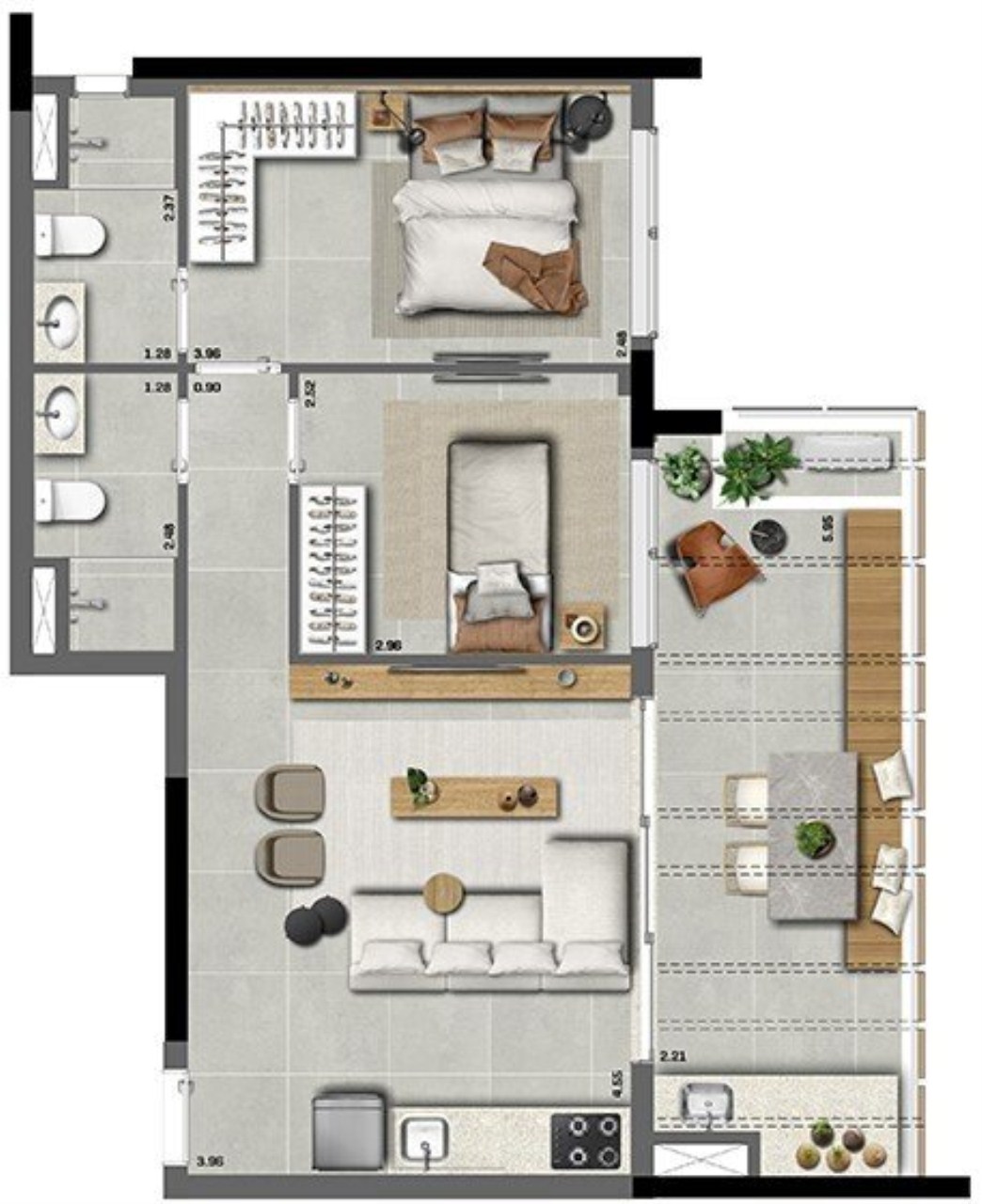 Cobertura, 1 quarto, 97 m² - Foto 29