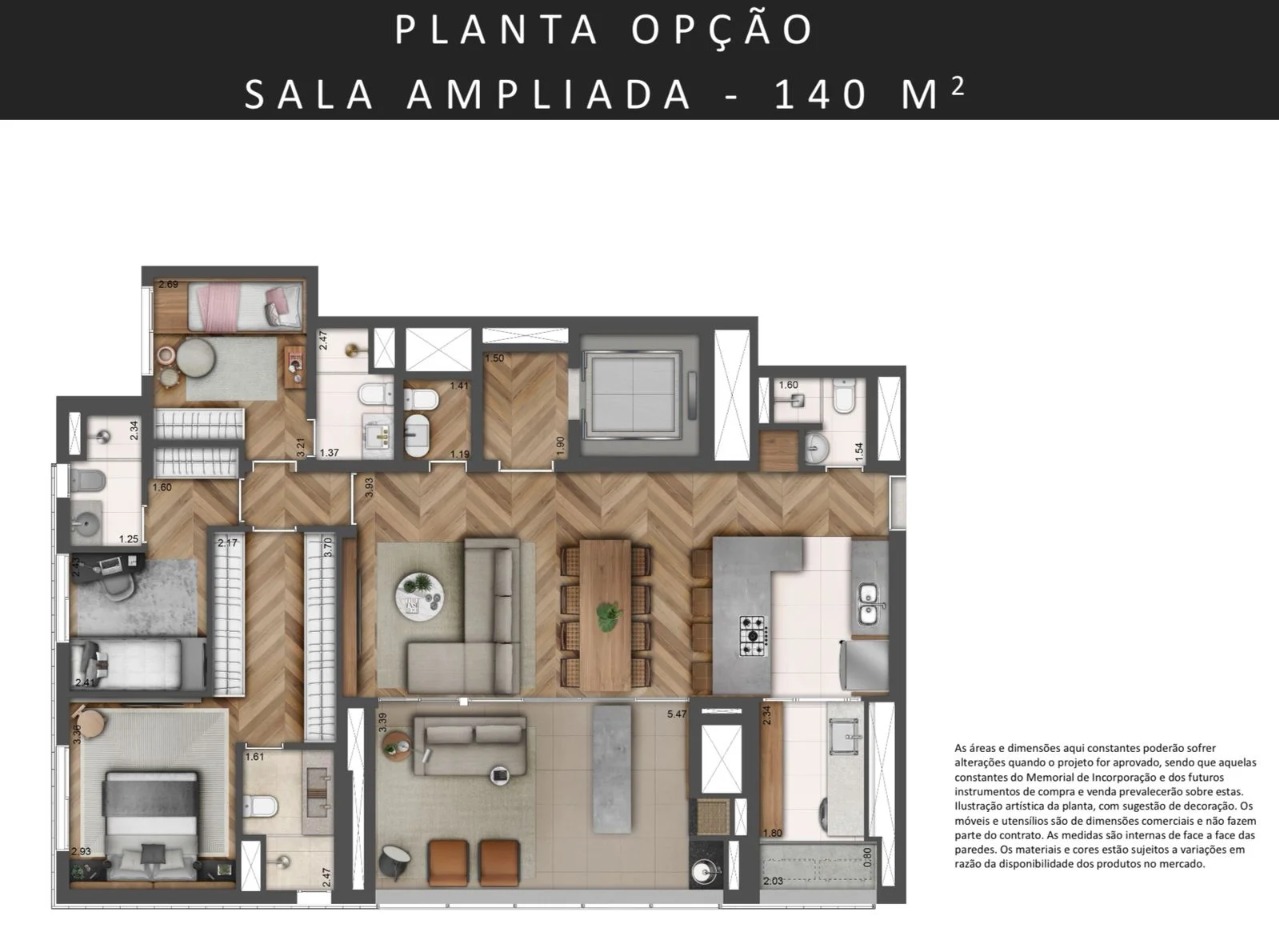 Apartamento, 3 quartos, 140 m² - Foto 13