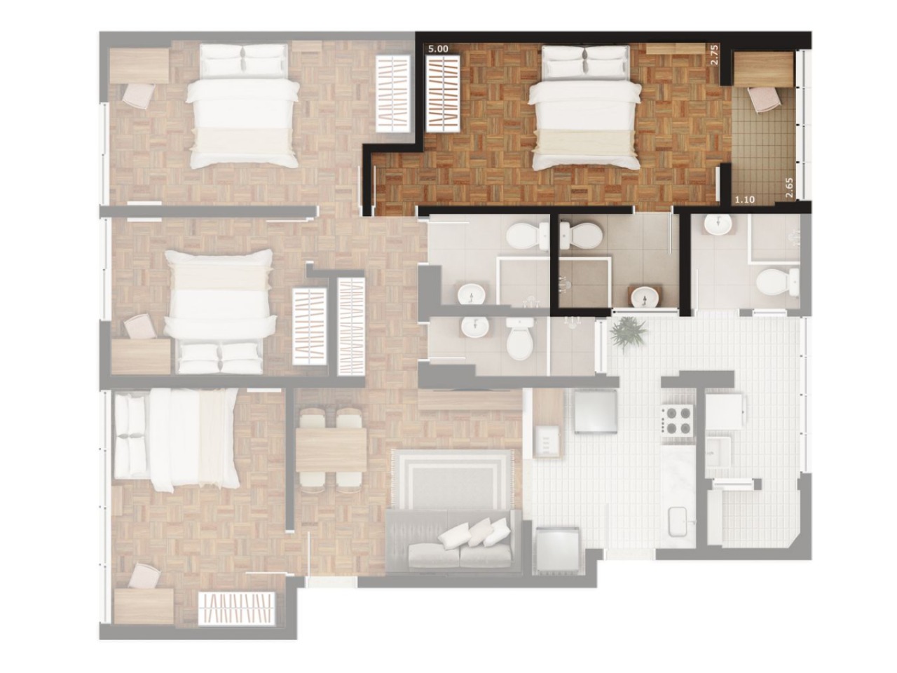 Apartamento, 4 quartos, 110 m² - Foto 31