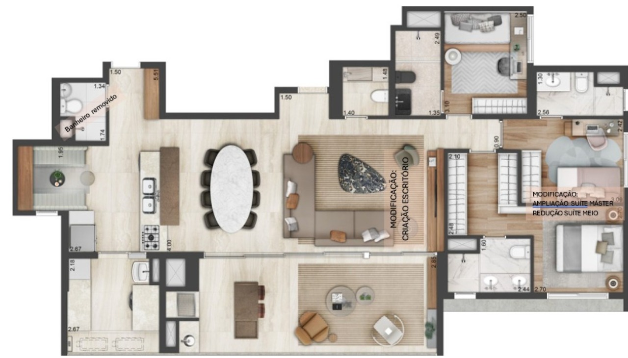 Apartamento, 3 quartos, 150 m² - Foto 17