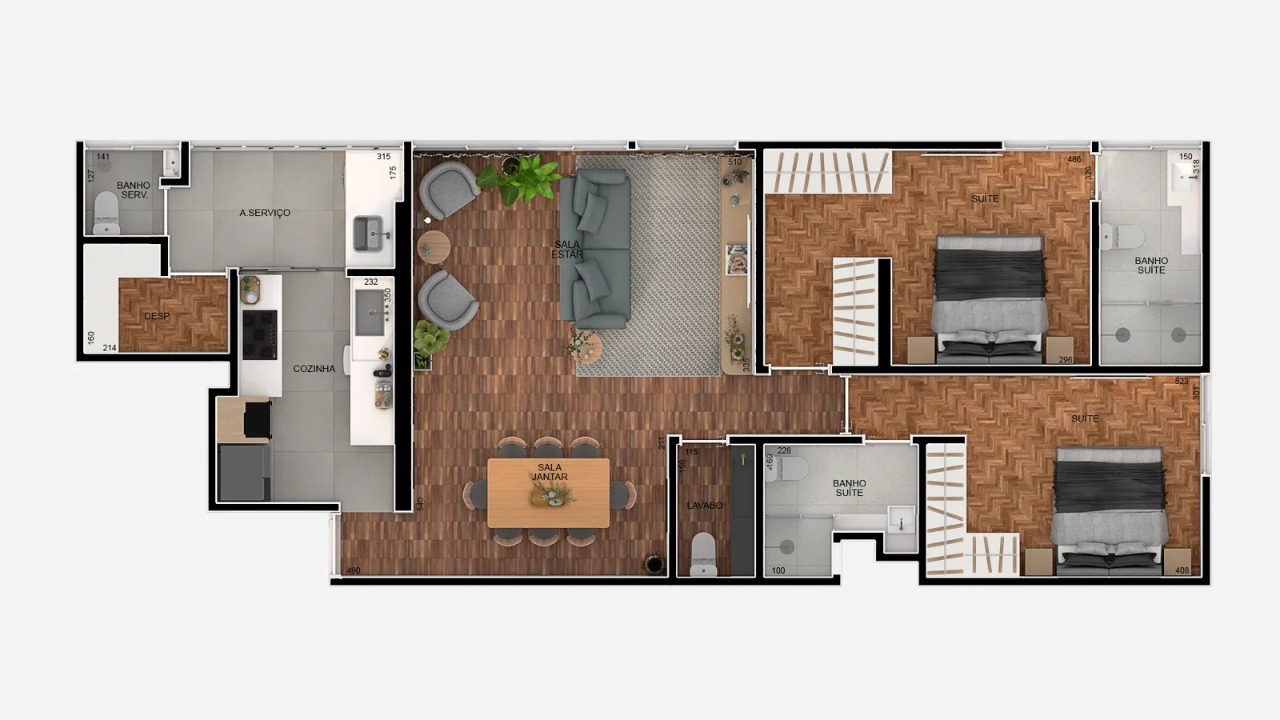 Apartamento, 2 quartos, 110 m² - Foto 1