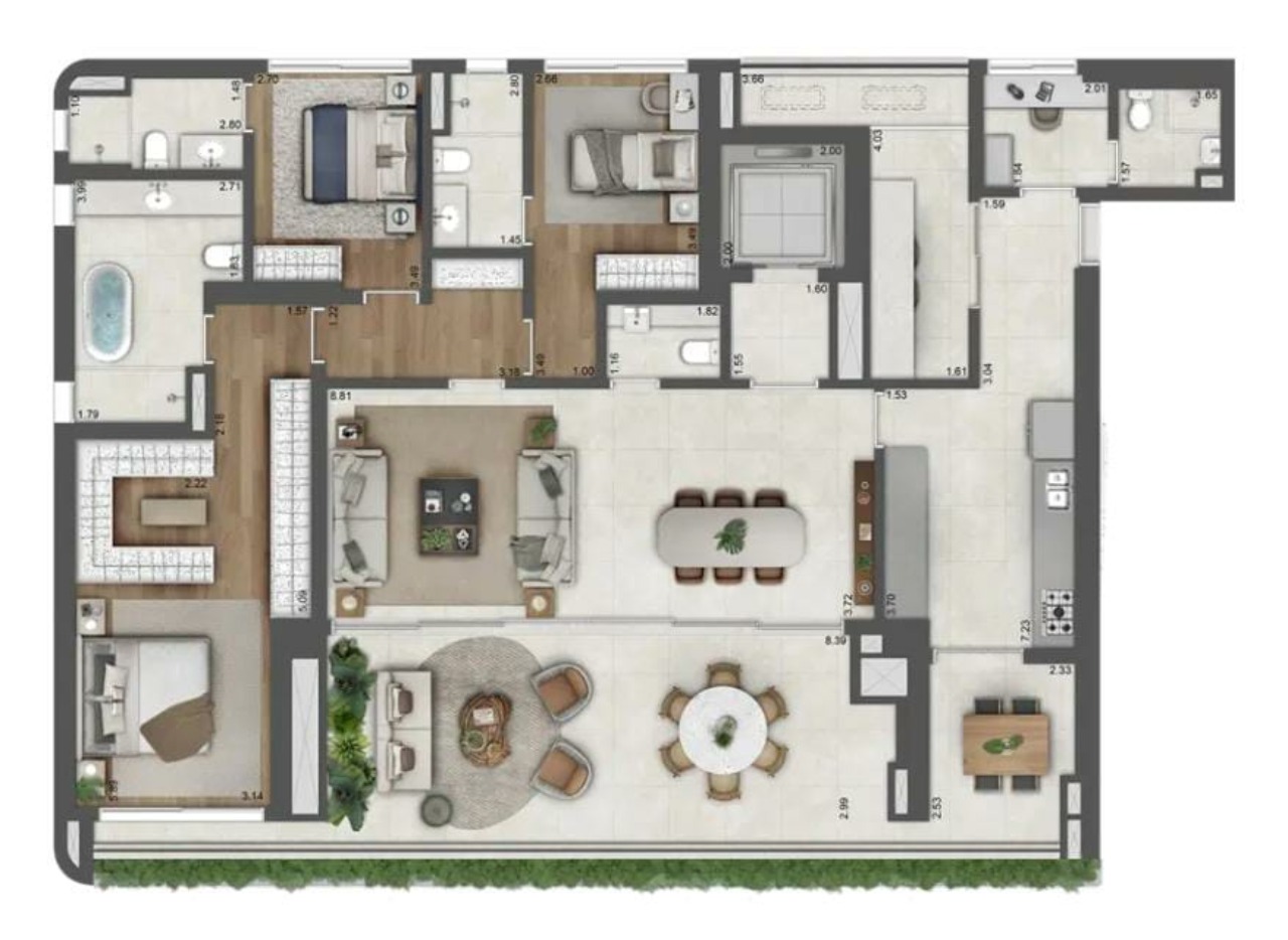 Apartamento, 4 quartos, 262 m² - Foto 3