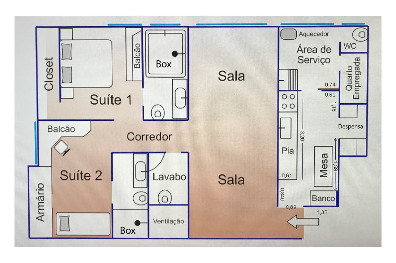 Apartamento, 2 quartos, 90 m² - Foto 4