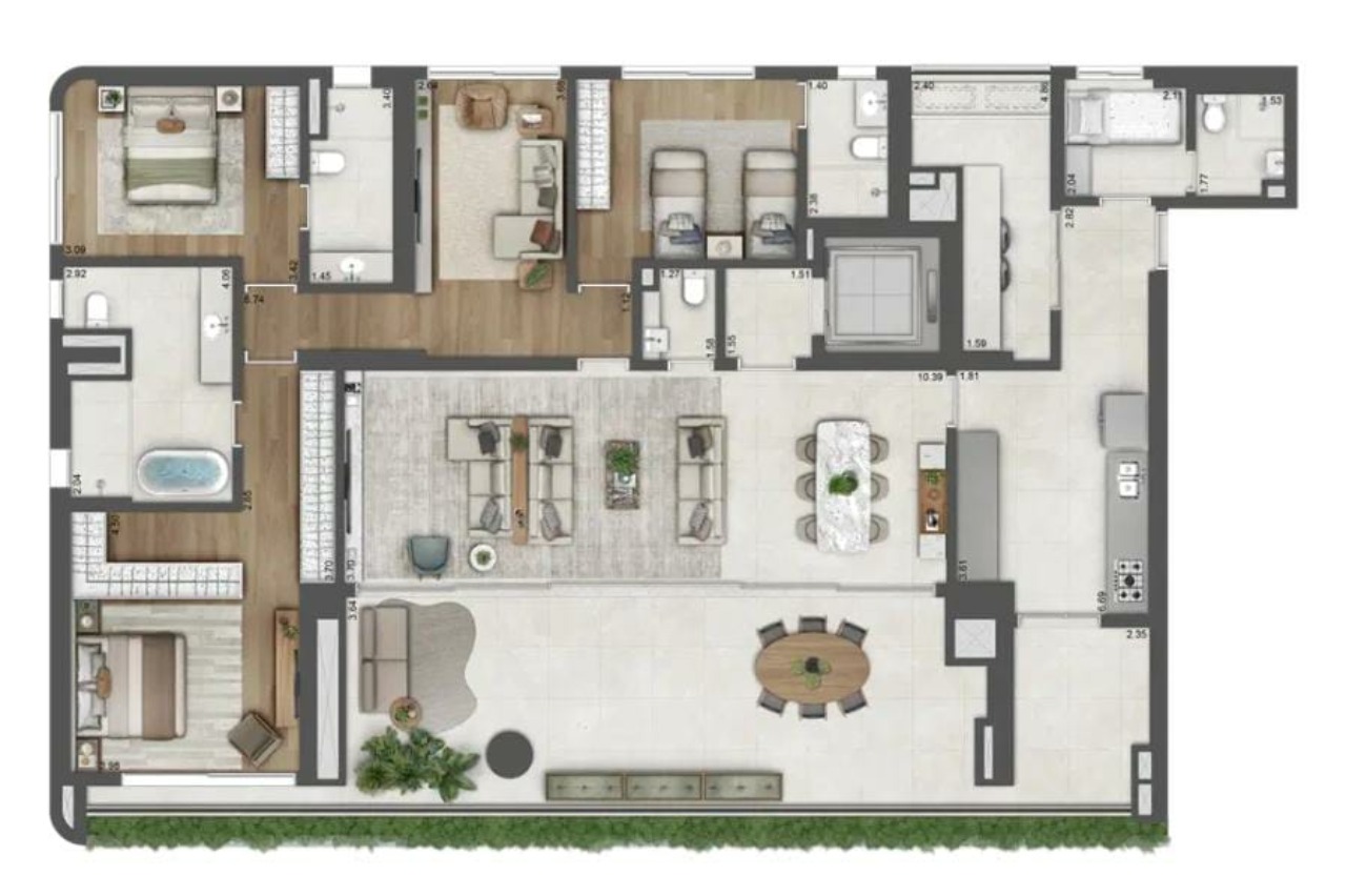 Apartamento, 3 quartos, 224 m² - Foto 4