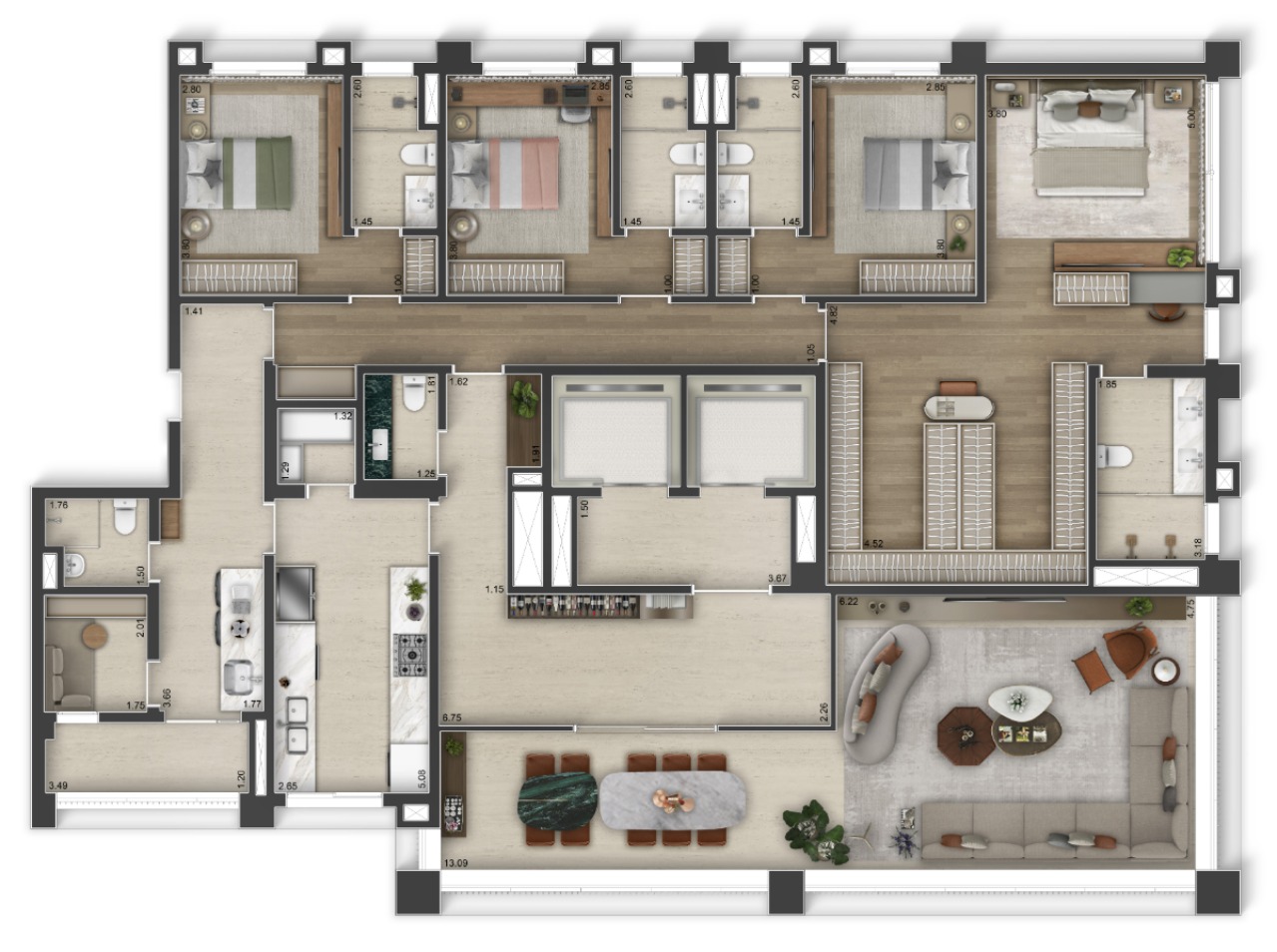 Apartamento, 4 quartos, 267 m² - Foto 18