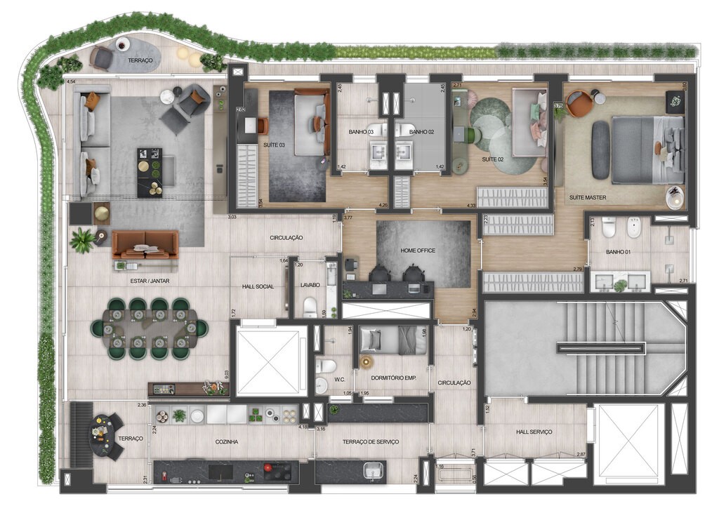 Apartamento, 3 quartos, 201 m² - Foto 23