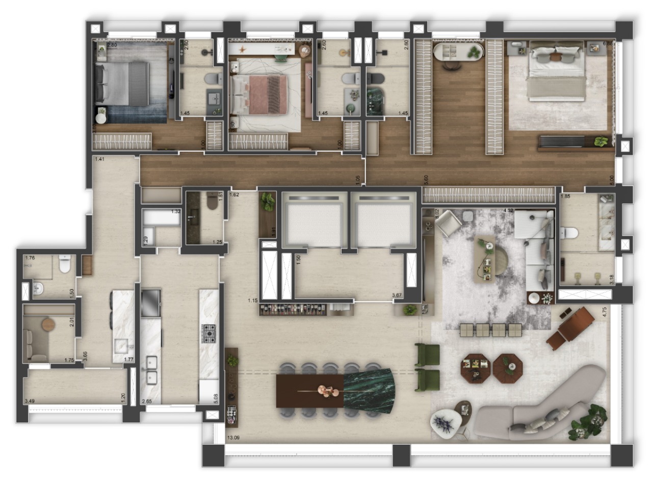 Apartamento, 4 quartos, 267 m² - Foto 21