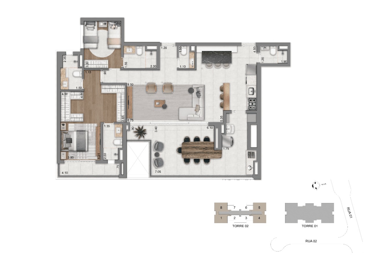 Apartamento, 3 quartos, 140 m² - Foto 11